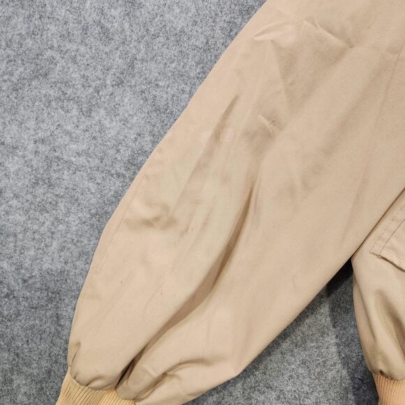 Vintage Baracuta by Van Heusen Jacket Mens 46L Tan Harrington Tartan Lined 90s - Picture 12 of 16